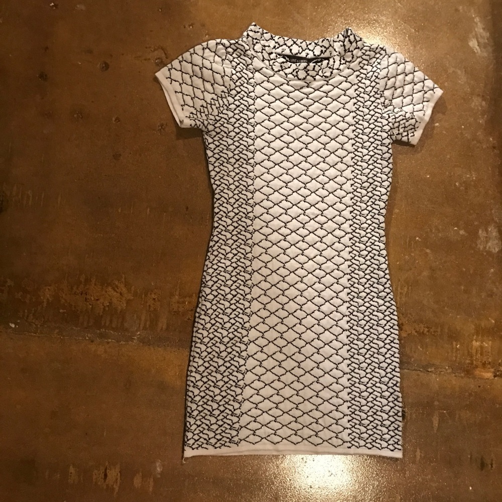 Black and white dress